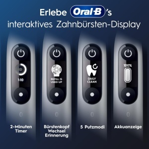 Periuta electrica Oral-B iO Series 6 Plus Sensitive Edition 5 programe display interactiv gri opal - Img 5