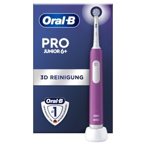 Periuta electrica pentru copii Oral-B Pro Junior, 6, mov, cu timer si senzor de presiune