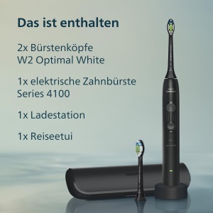 Periuta electrica Philips Sonicare Series 4000 HX404452, 4 programe, senzor de presiune, autonomie 21 zile, negru - Img 9