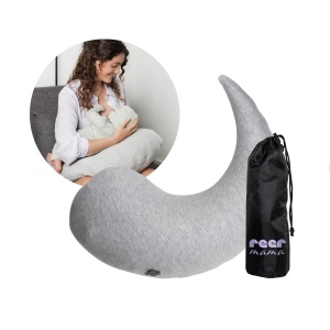 Perna de alaptare reer Mama Air ergonomica gonflabila cu husa detasabila ideala pentru calatorii