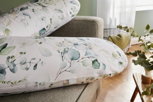 Perna de alaptare Rotho Babydesign Multi 190 x 35 cm Natural Leaves - Img 3