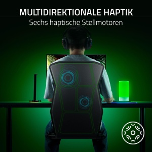 Perna de gaming Razer Freyja, HD-Haptik, Negru - Img 4