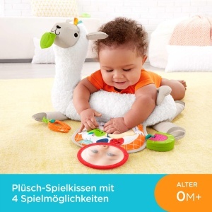 Perna de Joaca Fisher-Price Lama GLK39, 4-in-1, cu 3 Jucarii si Patura Reversibila - Img 2