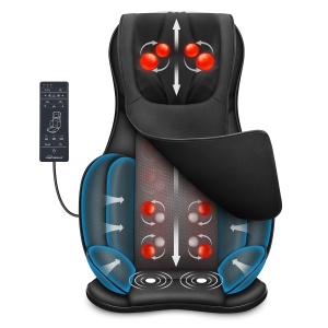 Perna de Masaj Snailax cu Incalzire, 8 Roti Shiatsu, Vibration si Compresie