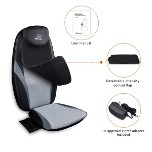 Perna de masaj Snailax cu noduri de gel, Shiatsu, cu caldura, pentru spate si gat - Img 7