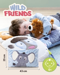 Perna de plus NICI Elefant 62752 43x25 cm gri material reciclabil ideala pentru copii si adulti - Img 3