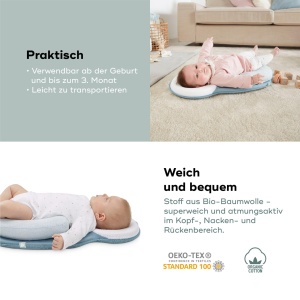 Perna ergonomica pentru bebelusi Babymoov Cosydream Mosaic - Liniarizare colici, 0-3 luni - Img 5