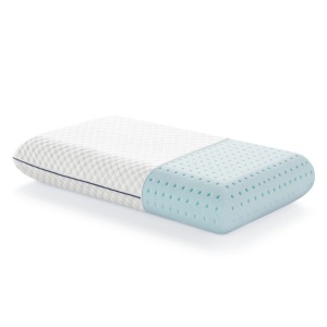 Perna LUCID Gel Memory Foam 40x60 cm - respirabil - efect racoritor - husa lavabila - perna Oeko-Tex, alba - Img 1