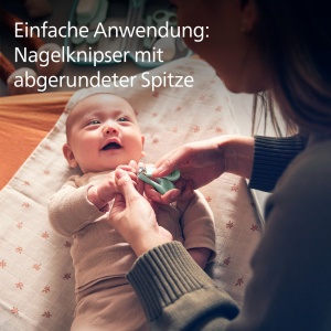 Philips Avent Baby Care Kit - Set de pornire cu 9 accesorii: taietor de unghii, foarfeca, 3 pile de unghii, pieptene, perie de par, aspirator nazal si periuta de dinti pentru degete (model SCH401/00) - Img 7
