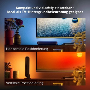 Philips Hue Play Lightbar Set 2 Bucati Negru Control prin Aplicatie sau Voce - Img 7
