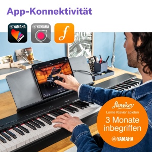 Piano Digital Yamaha P-225, 88 Taste, Culoare Alb, Compact si Portabil - Img 6