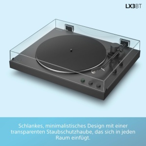 Pickup audio Sony PS-LX3BT, Bluetooth, complet automat, cu preamplificator integrat, negru - Img 3