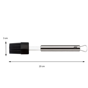 Pinsel de copt WMF Profi Plus, 20 cm, Cromargan, Silikon, Hitzebestandig - Img 3