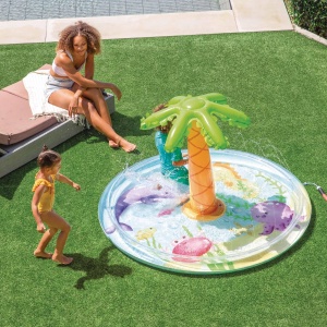Piscina Gonflabila Intex 56433, 173 x 104 cm, Capacitate 166 l, Design Tropical - Img 5