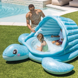 Piscina gonflabila Intex Turtle Cove 48677NP, 218 x 206 x 97 cm, cu 100 bile - Img 8