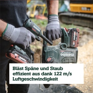 Pistol cu aer cald Metabo BP 18 LTX BL, 18V, Motor Brushless, 122 ms - Img 7