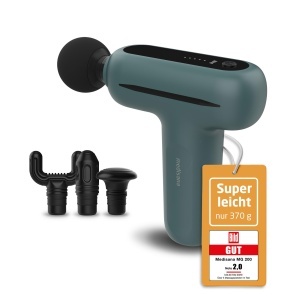 Pistol de masaj Medisana MG 200, compact, 4 capete, Smart-Modus