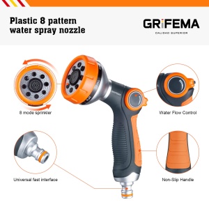 Pistol de stropit GRIFEMA GE1303, 8 moduri de udare, debit ajustabil - Img 3