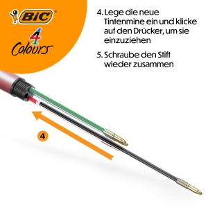 Pix BIC 4 Colours Pearl, 5 culori, design legendar, 1.0 mm - Img 7
