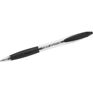 Pix BIC Atlantis Classic 0,32 mm Negru, Gummierte Griffzone, Transparent - Img 3