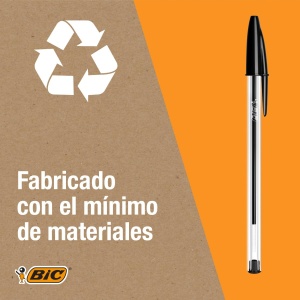 Pix BIC Cristal Original, 10 bucati, 1.0 mm, culoare albastra - Img 3