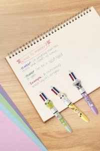 Pix BIC Vibbies Mini 4 Culori, 0,32 mm, Set 6 Bucati cu Figurine - Img 11