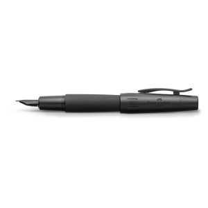 Pix Faber-Castell e-motion Pure Black, Aluminiu, Negru, Stilou cu Penita M - Img 3
