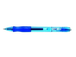 Pix gel BIC Velocity 0,3 mm, albastru, cu mecanism de apasare