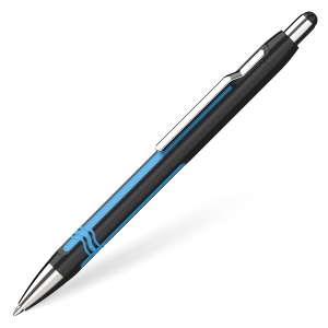 Pix Schneider Epsilon, negru-cyan, design ergonomic, mina extrabreata