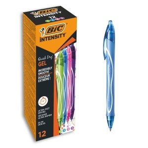 Pixuri Gel BIC Gel-ocity Quick Dry, 12 bucati, 4 culori, 0.3 mm