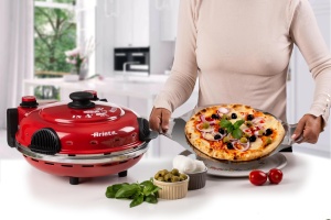 Pizzaofen Ariete 919 Rosu 400degC 1200W Placa refractara antiaderenta - Img 7