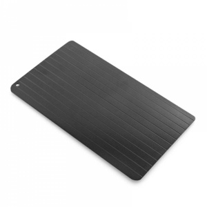 Placa de decongelare InnovaGoods Qheat, 35x20.5 cm, Metal, Negru