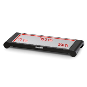 Placa de incalzire mobila Rommelsbacher WPS 857, 850 W, inox, 39.5 x 17 cm - Img 5