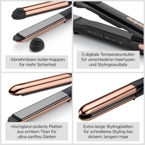 Placa de indreptat si ondulat BaByliss ST482E, Titan, 5 temperaturi, 235C - Img 4