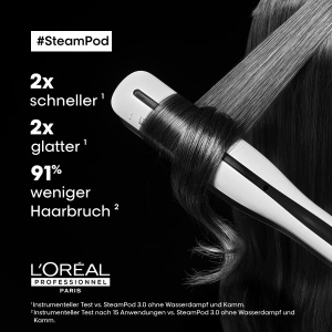 Placa de indreptat si ondulat LOreal Professionnel SteamPod 3.0, 3 niveluri de temperatura, tehnologie cu aburi - Img 2