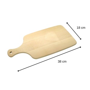 Placa de taiat Fackelmann din lemn de fag, 38 x 17.5 cm, culoare maro - Img 3