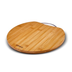 Placa de taiat Karaca Owen, 28x28 cm, bambus natural, design elegant - Img 5
