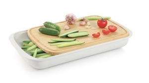 Placa de taiat Tescoma cu recipient 45 x 25 cm