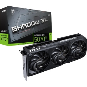 Placa video MSI GeForce RTX 5070 Ti 16G Shadow 3X OC, 16GB GDDR7, 2482 MHz