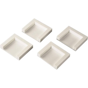 Placi de fixare pentru uscator Xavax, autoadezive, 4,5 x 4,5 cm, albe