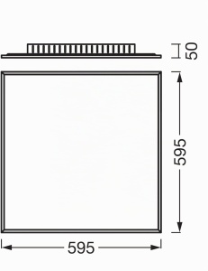 Plafoniera LED Osram Planon Plus, 36W, 600x600mm, 4000K - Img 3