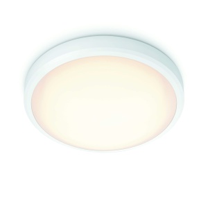 Plafoniera LED Philips Doris 17W IP44 Lumina Calda 2700K Alb