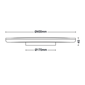 Plafoniera LED Philips Ozziet 22W Lumina Calda 2700K Design Modern Negru - Img 8
