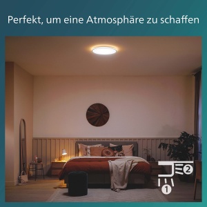 Plafoniera LED Philips Ozziet Negru SceneSwitch Tehnologie 3 Lumina - Img 6