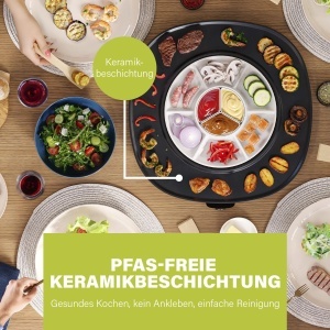 Plancha Electrica Chef Pirouette 45 x 45 cm, Termostat 220 C, Antihaft - Img 8
