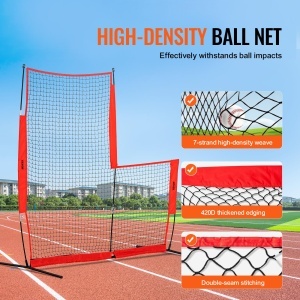 Plasa de protectie VEVOR SSPDYBQ002 pentru baseball si softball portabila cu structura stabila - Img 3
