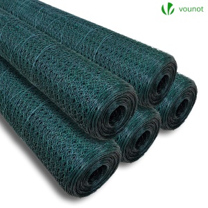 Plasa de sarma VOUNOT, inaltime 100 cm, lungime 25 m, PVC verde - Img 7