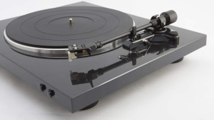 Platan cu bratul automat Denon DP-300 F, negru, cu preamplificator integrat - Img 4