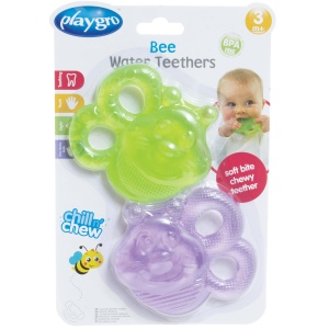 Playgro Beissring Biene 40200 Set 2 Bucati Multicolor Umplut cu Apa - Img 4
