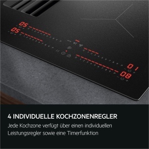 Plita cu inductie AEG TH84CB0BSZ, 80 cm, SaphirMatt, cu extractor integrat - Img 9